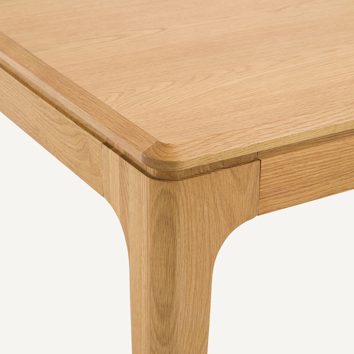 Table extensible en chêne massif et plaqué chêne, 8 à 12 couverts, SANARA chêne naturel, AM.PM