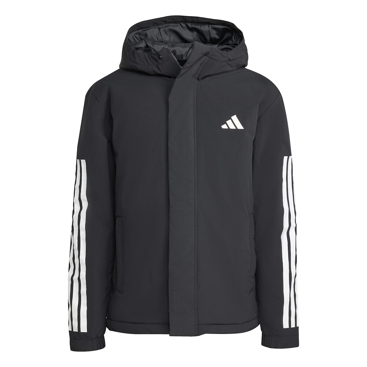 Veste à capuche 3 bandes, CLIMAWARM noir, ADIDAS SPORTSWEAR