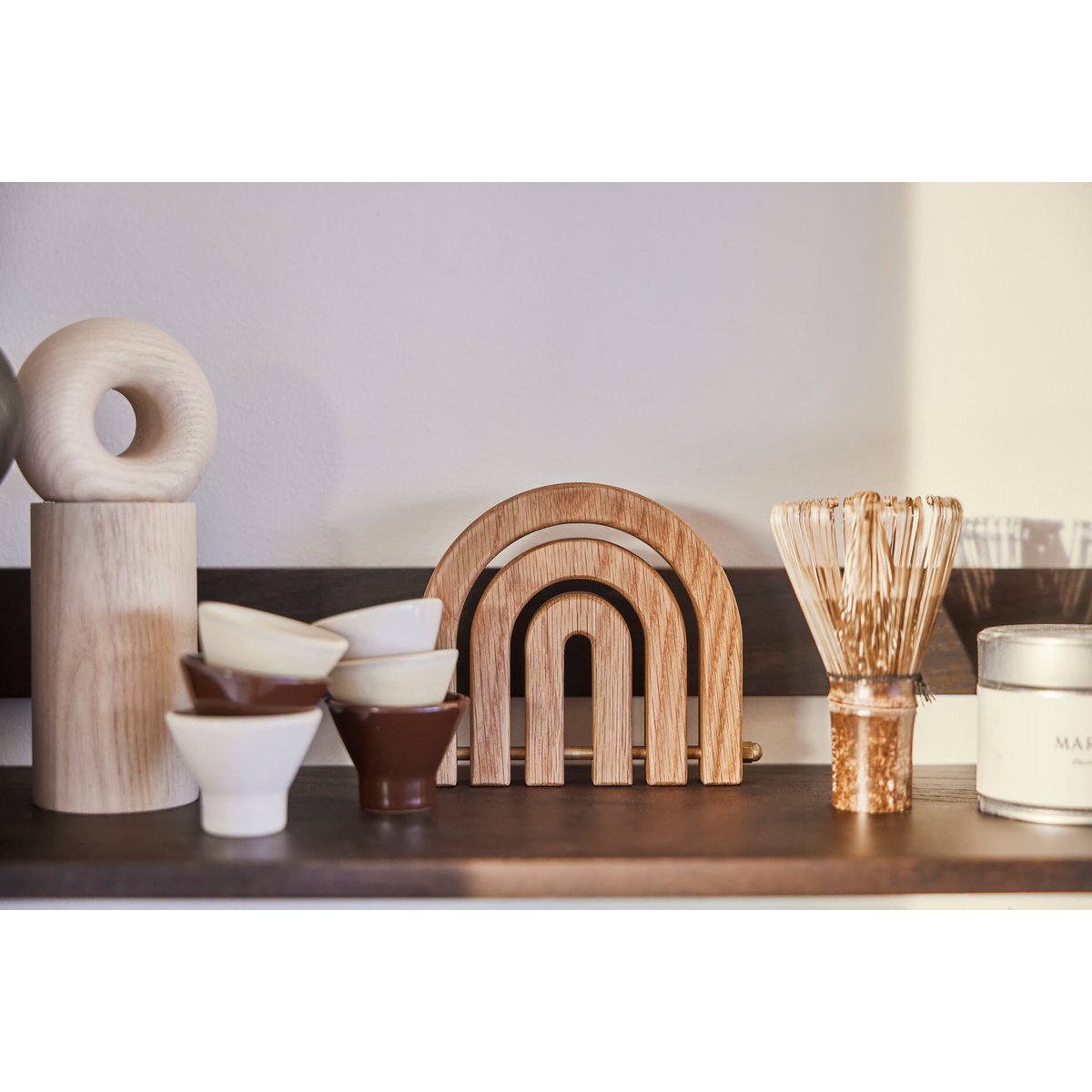 Dessous de plat en bois arc-en-ciel LIVING naturel, OYOY LIVING DESIGN