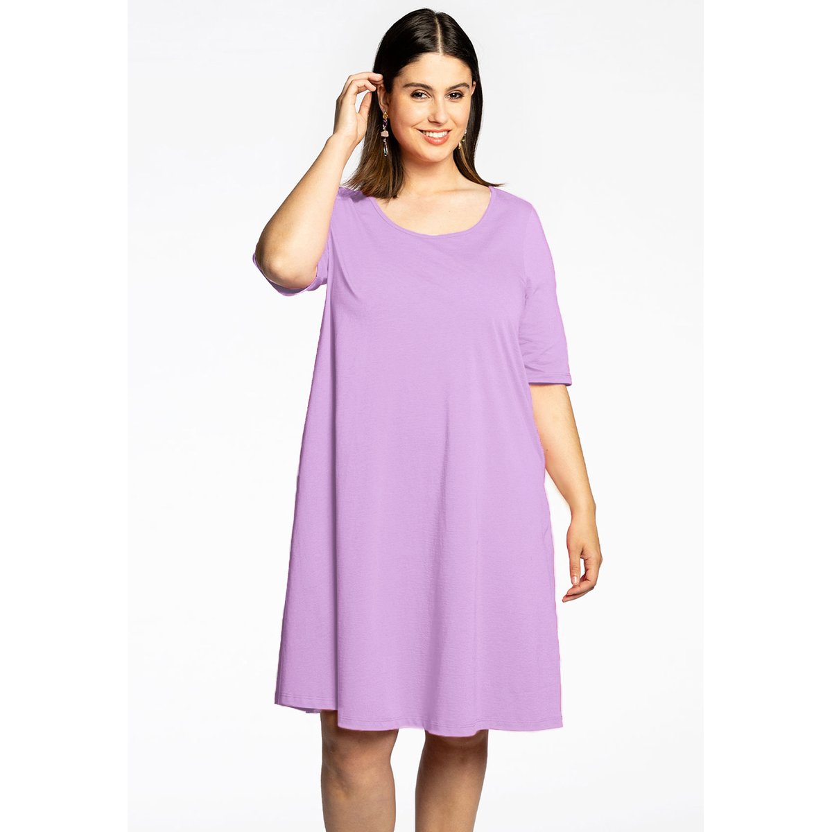 Robe manches courtes violet clair, YOEK