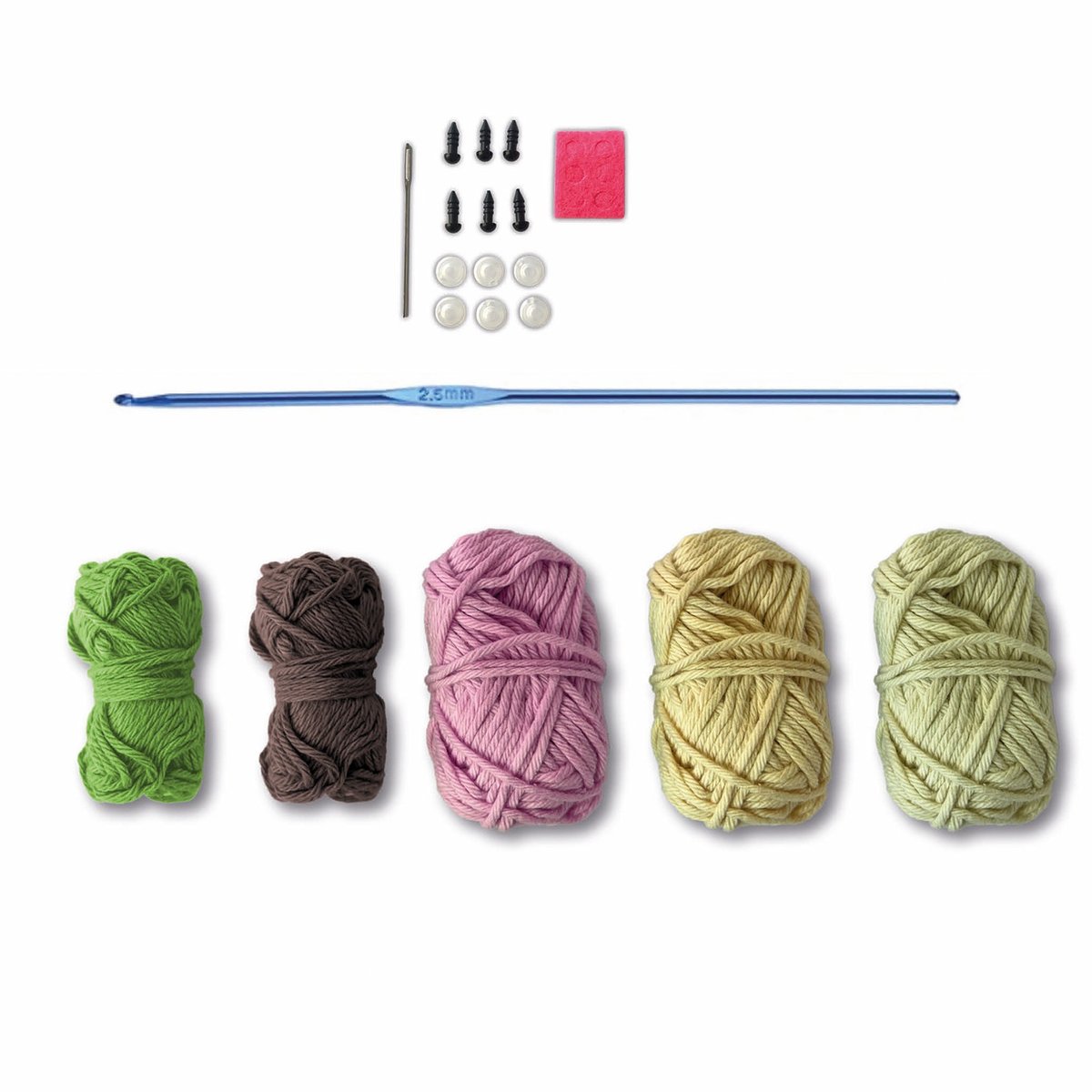Kit de crochet Amigurumi Fruits rose, SYCOMORE