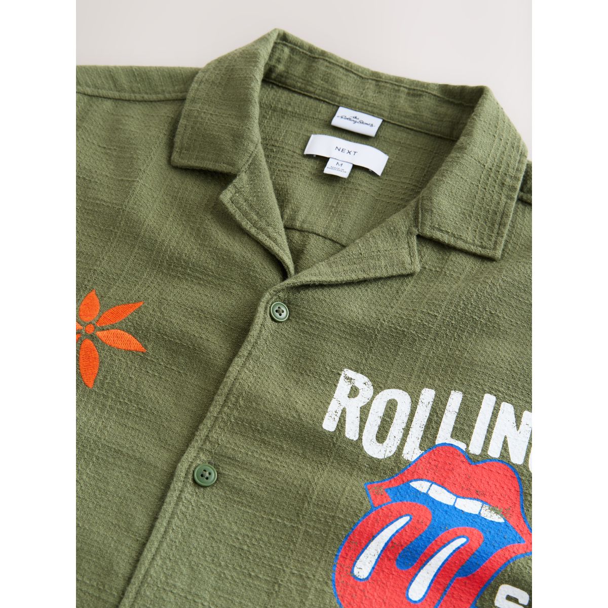 Chemise rolling stones à manches courtes gris, NEXT