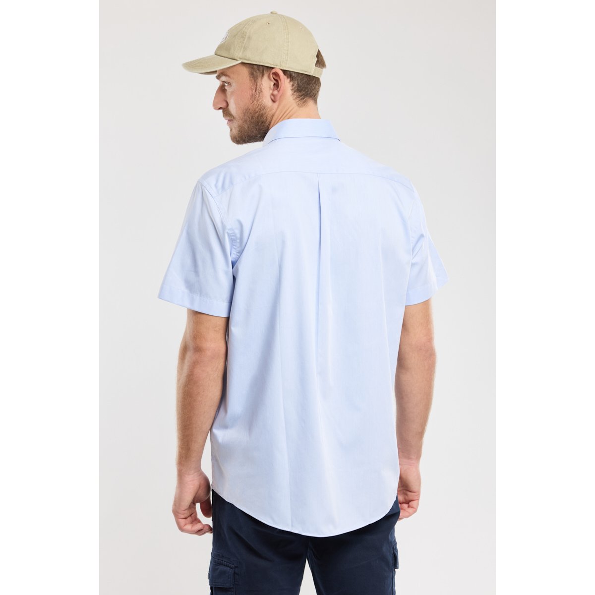 Chemise manches courtes - coton blue, ARMOR-LUX