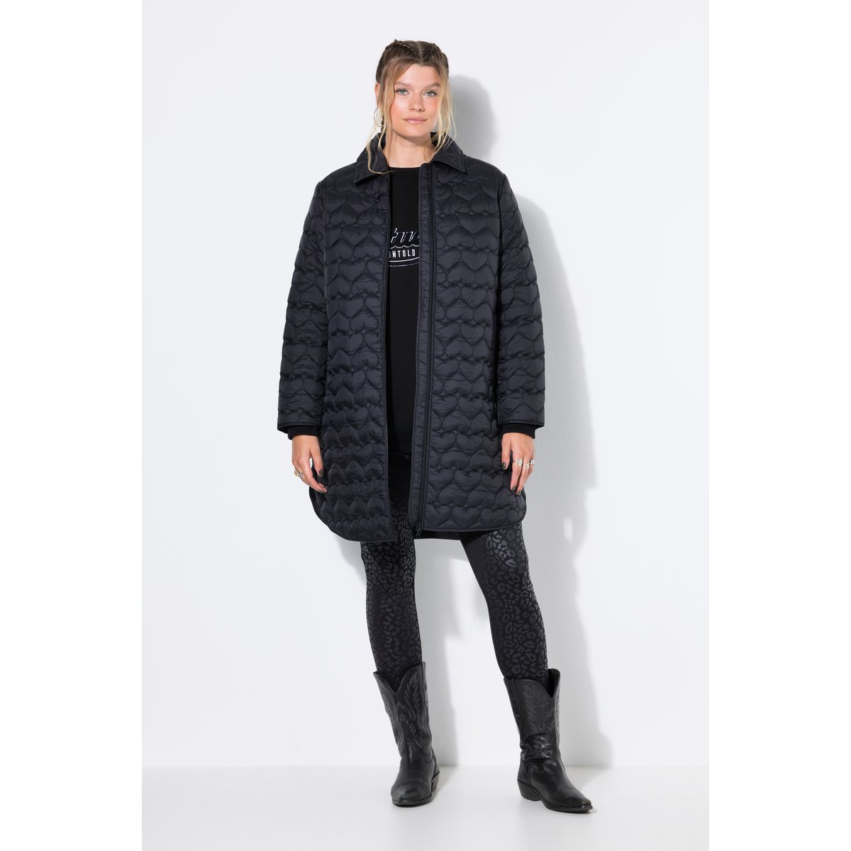 Manteau coupe Loose Shape noir, STUDIO UNTOLD