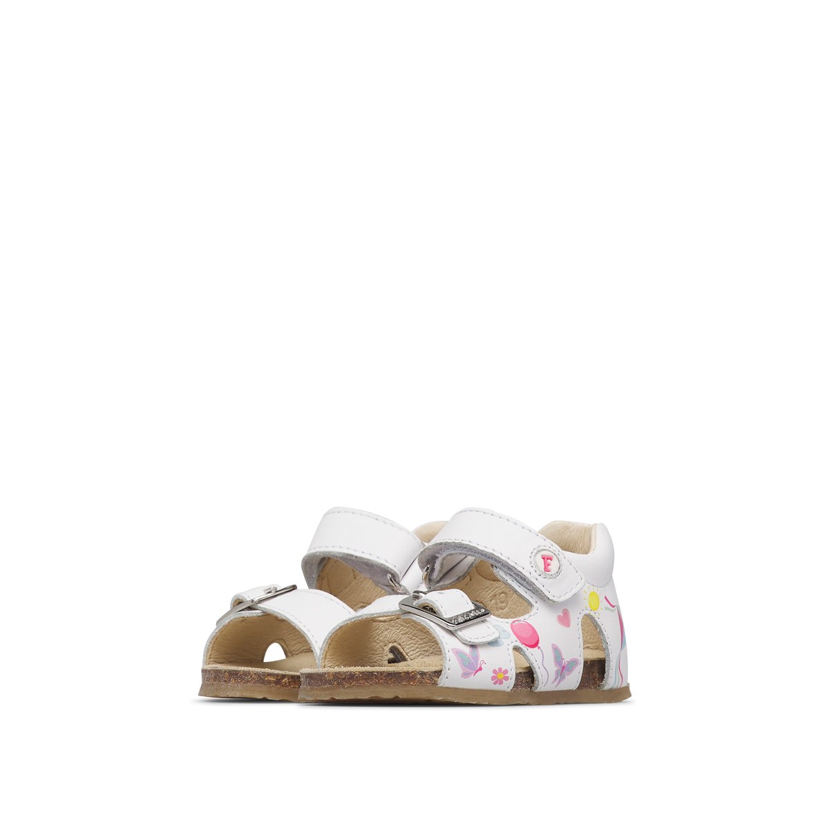 Sandales en cuir CLAUMY blanc-, FALCOTTO