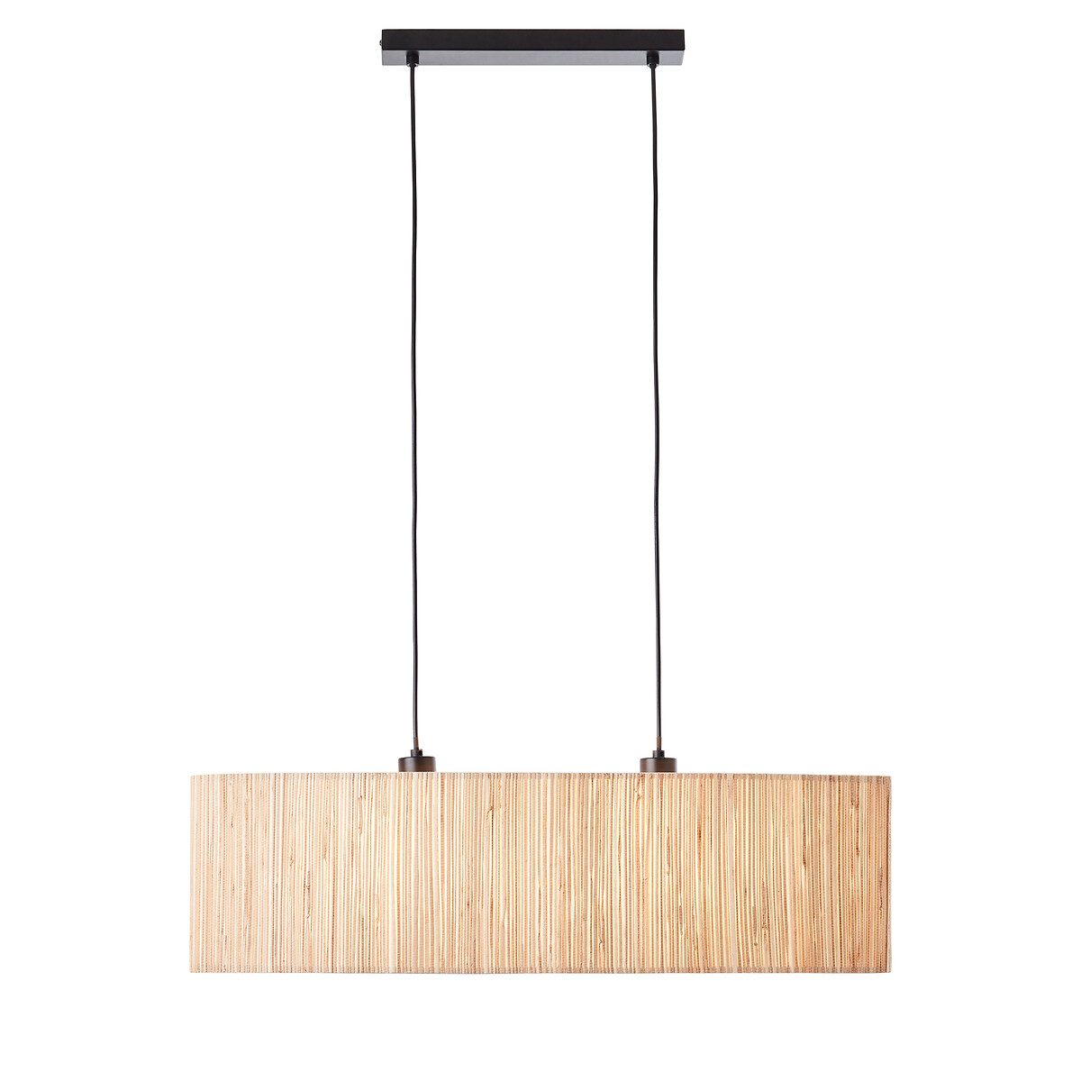 Lydia 2-Light Seagrass Pendant Light black, ÉDITÉ