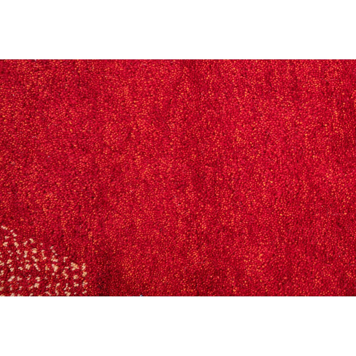 Tapis salon Denver noué main laine, rond gris, THEKO