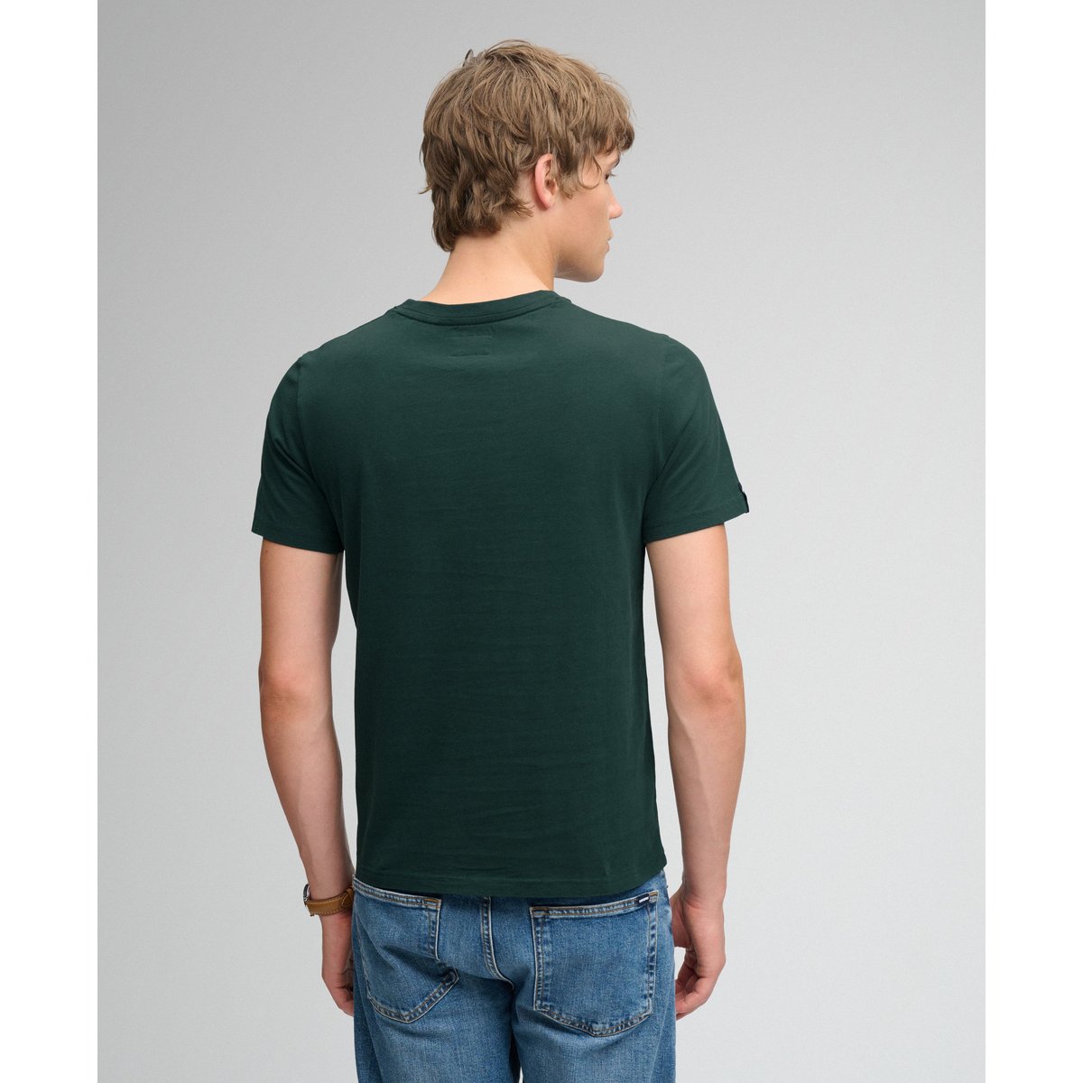 T-shirt Gothic Varsity vert émail, SUPERDRY