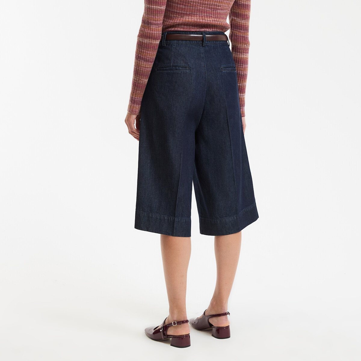Bermuda à pinces bleu brut, LA REDOUTE COLLECTIONS