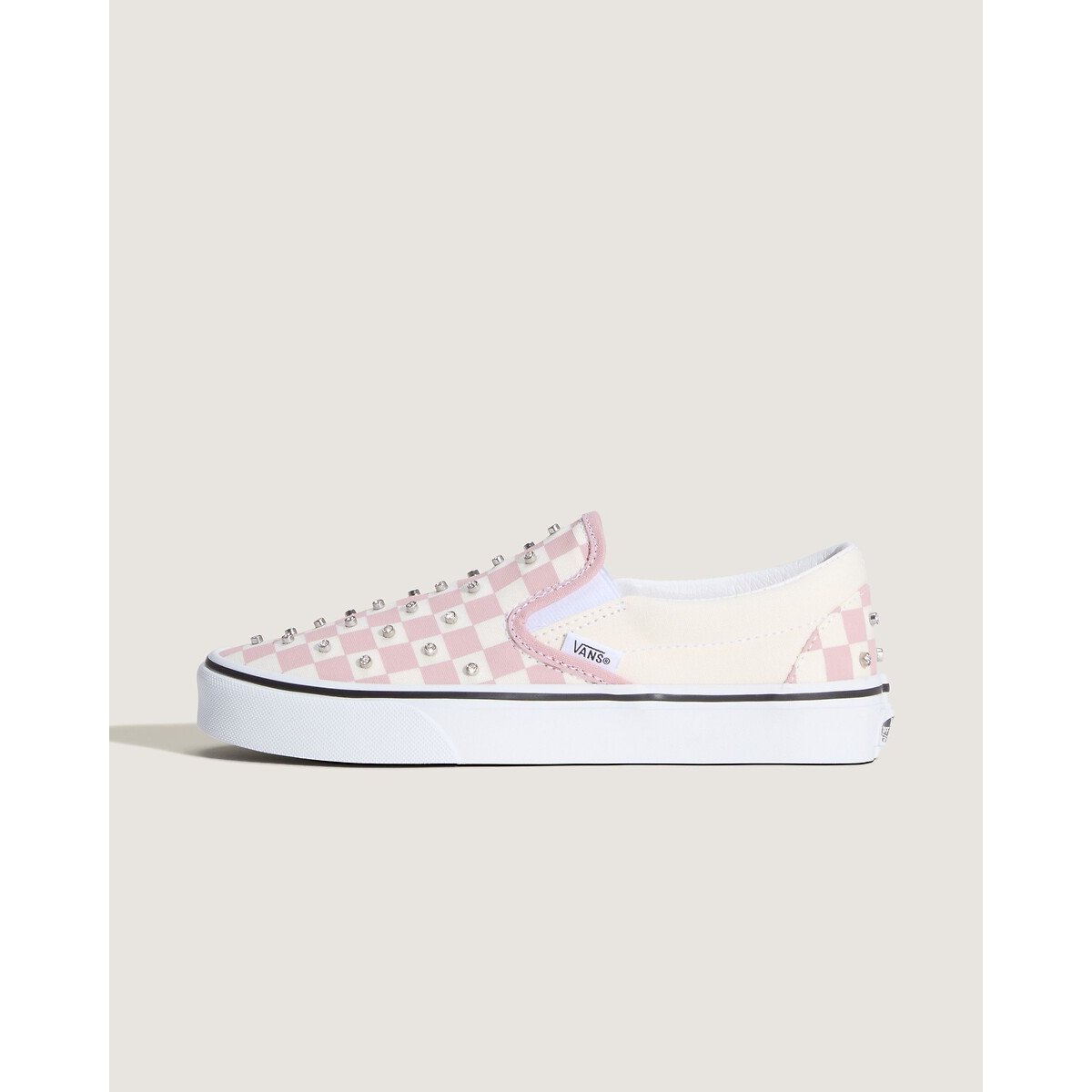Baskets avec strass, CLASSIC SLIP-ON blanc/rose, VANS