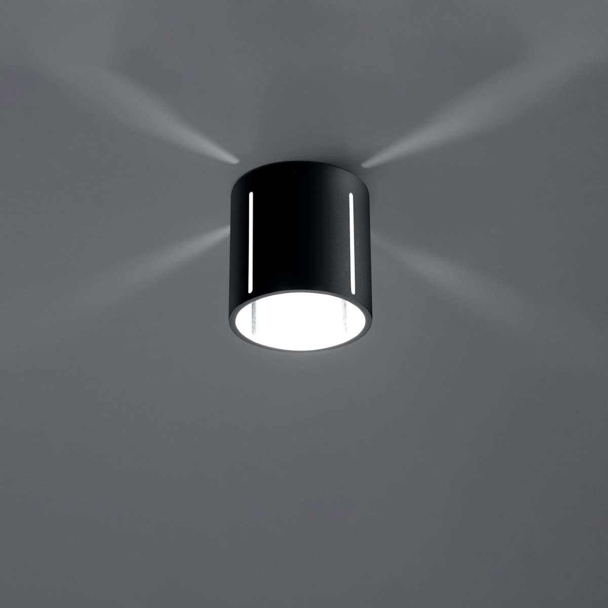 Plafonnier Aluminium Noir G9 1 Inez noir, EDEN