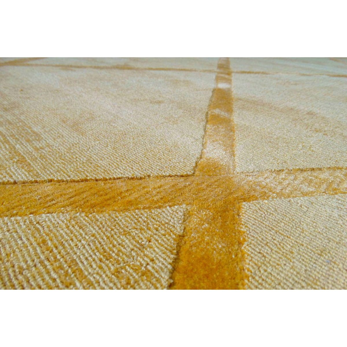 Tapis en viscose fait main, LUXE jaune, ARTE ESPINA