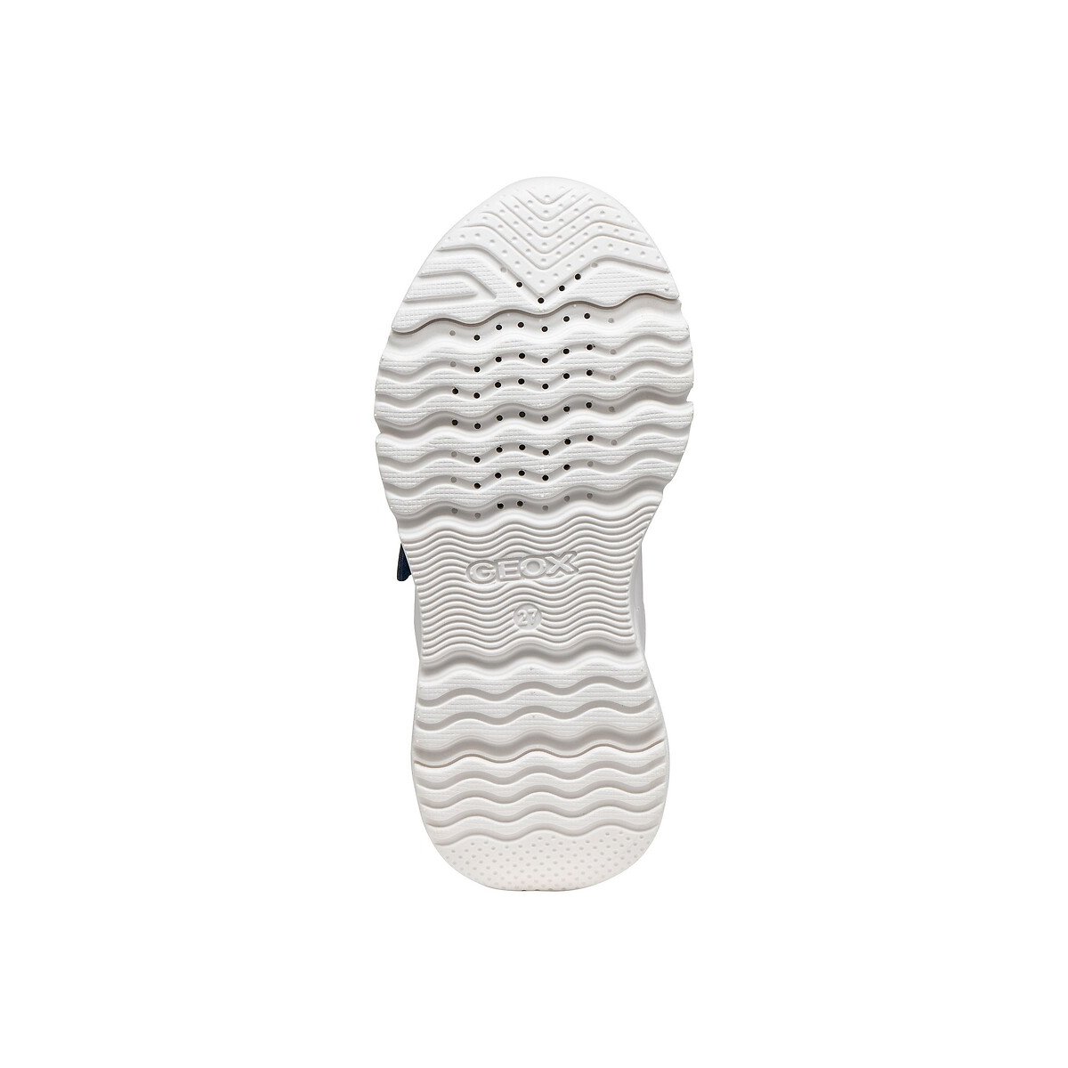 Kids Loftus Breathable Trainers white/blue, GEOX