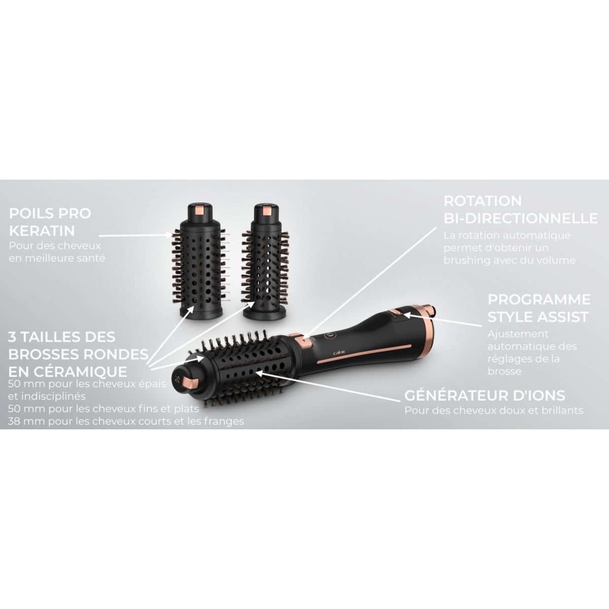 Brosse soufflante Virtuose CF9625C0 autres, CALOR