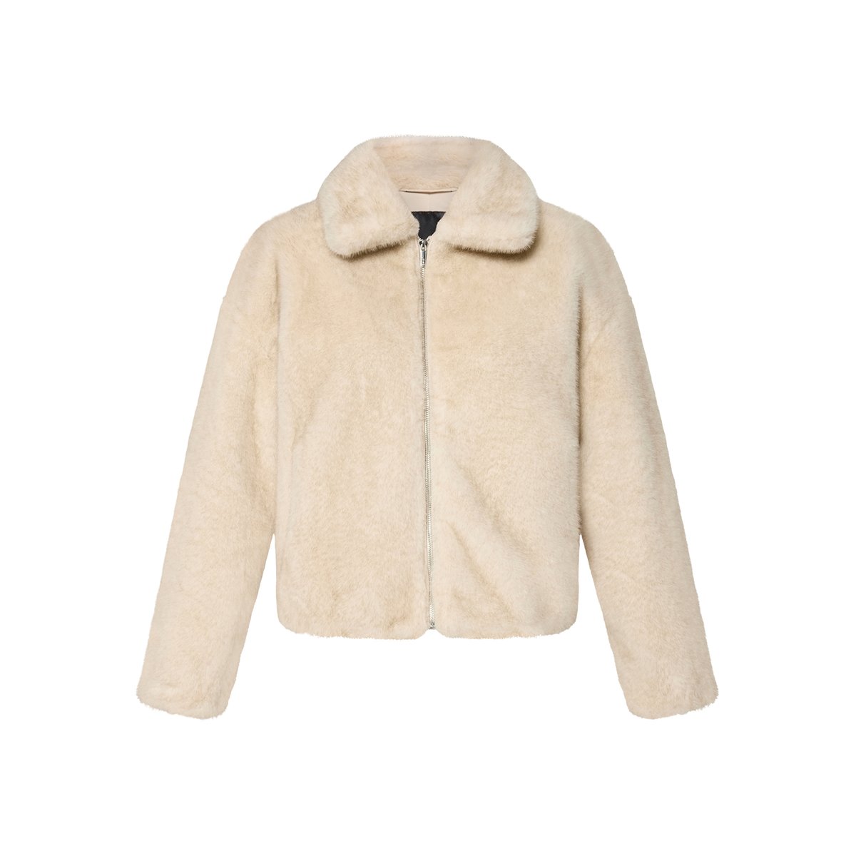 Veste en peluche à fermeture zippée french oak, ZERO