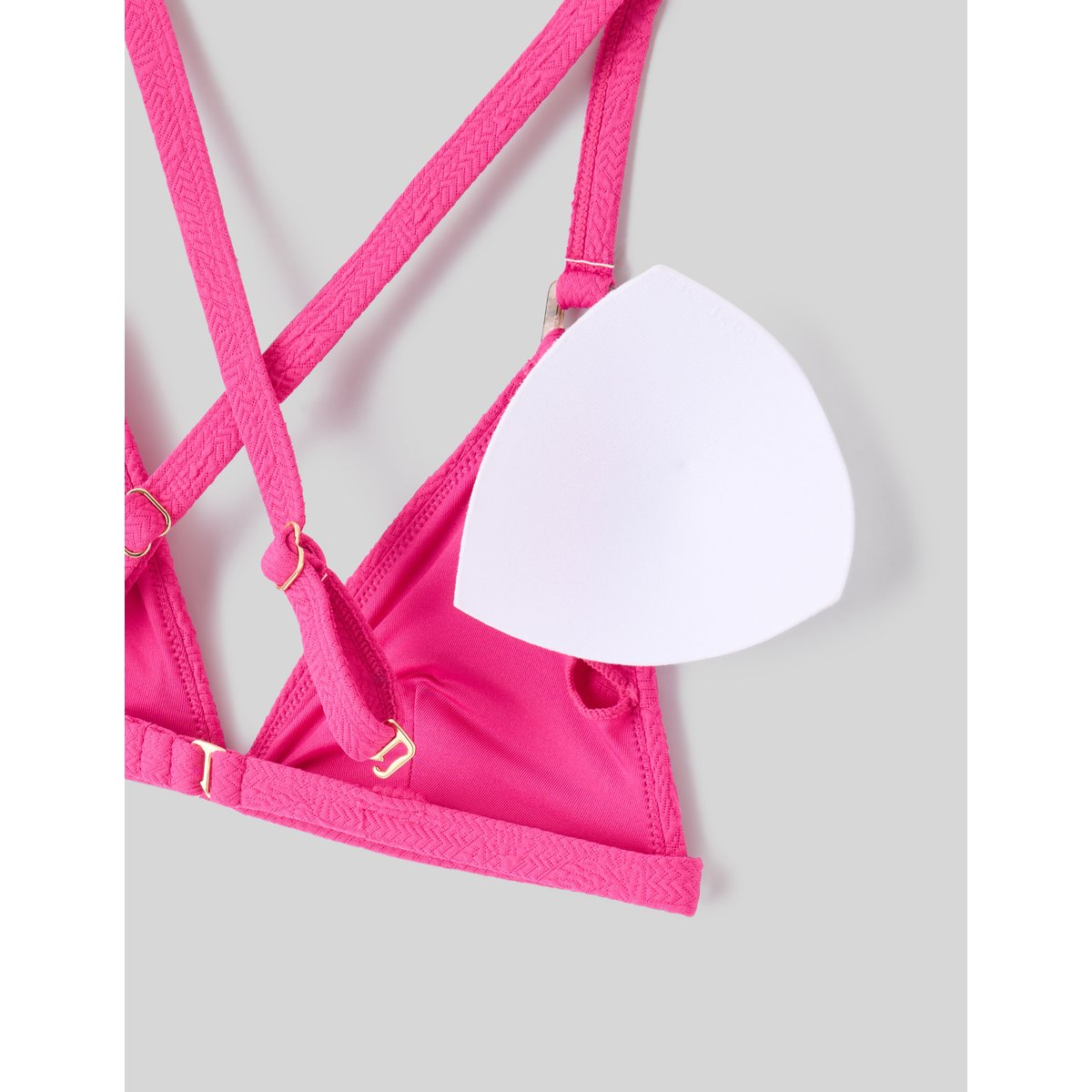 Haut de maillot de bain rose, BZB