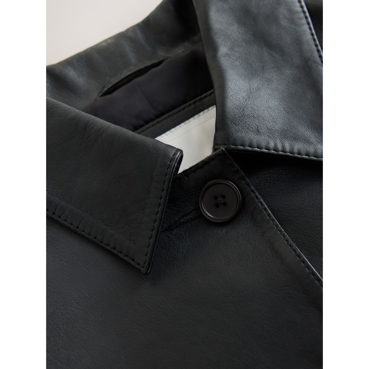 Veste en cuir dolly noir, NEXT