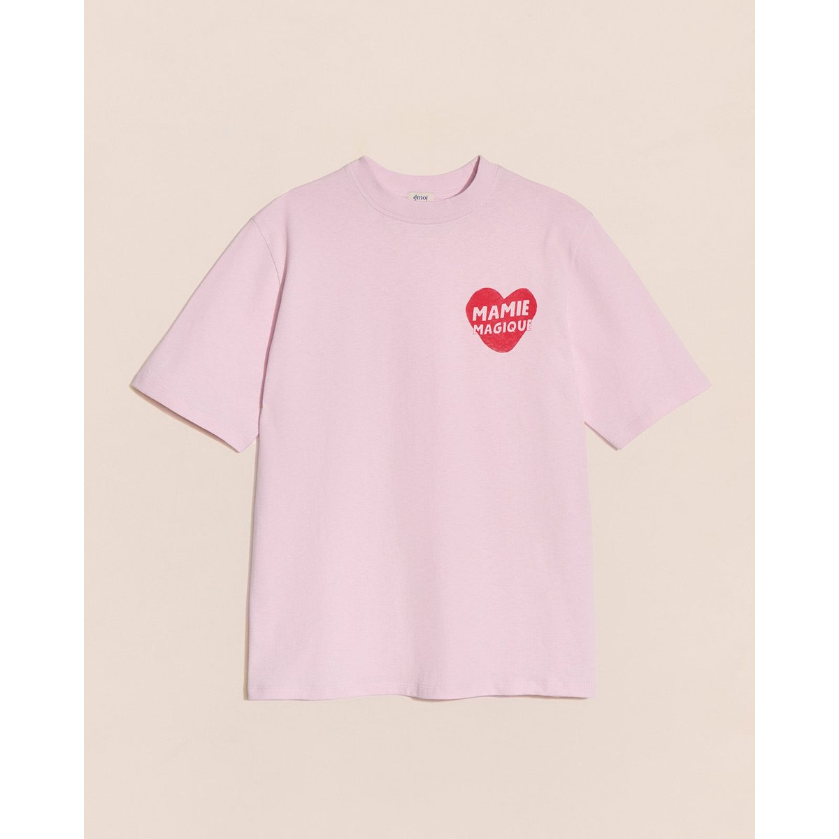 T-shirt Mamie magique en coton bio rose, EMOI EMOI