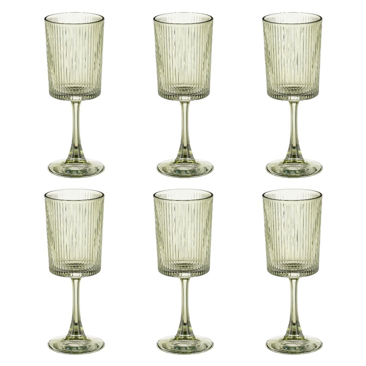 Verre à vin GRIGIO vert, MICA DECORATIONS