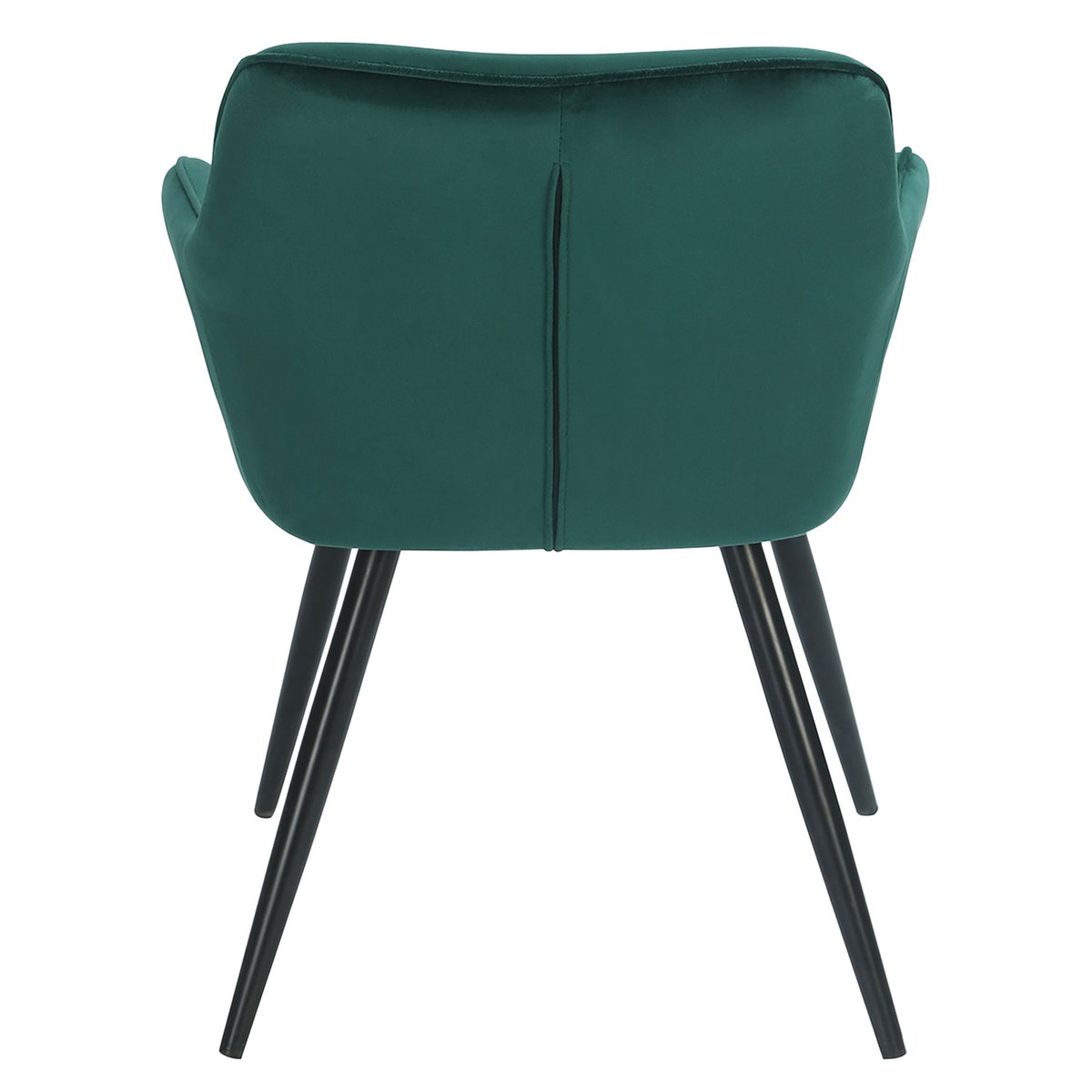 Chaise vintage velours, GISELE vert, noir, HAPPY GARDEN