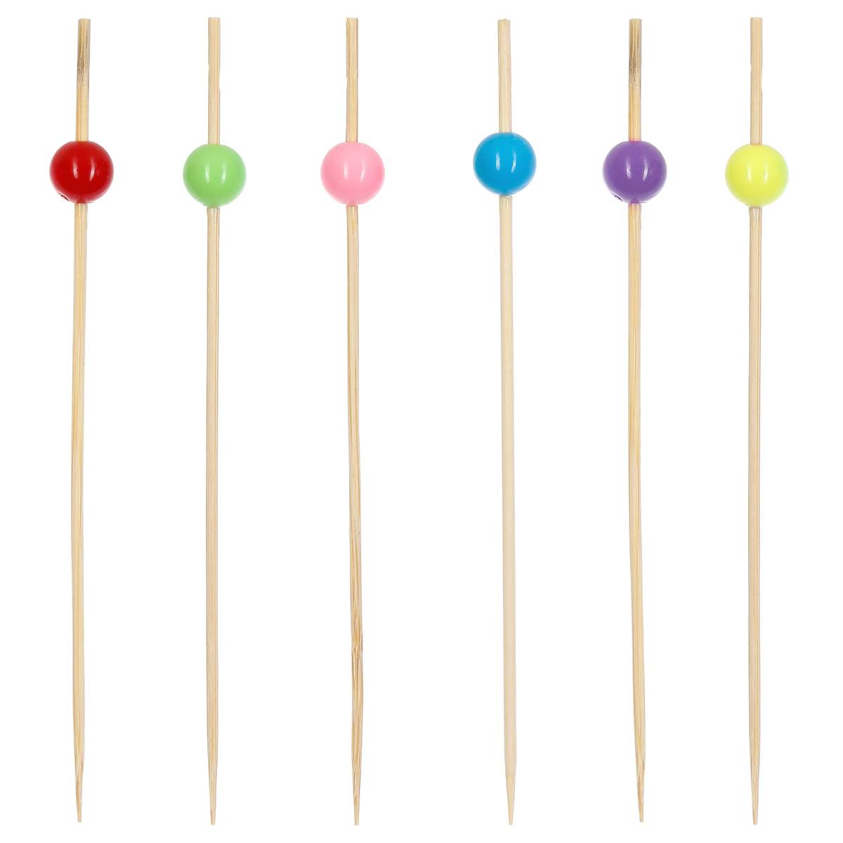 Lot de 50 piques cocktail fantaisie BAMBOU CUISINE multicolore, 5FIVE SIMPLY SMART