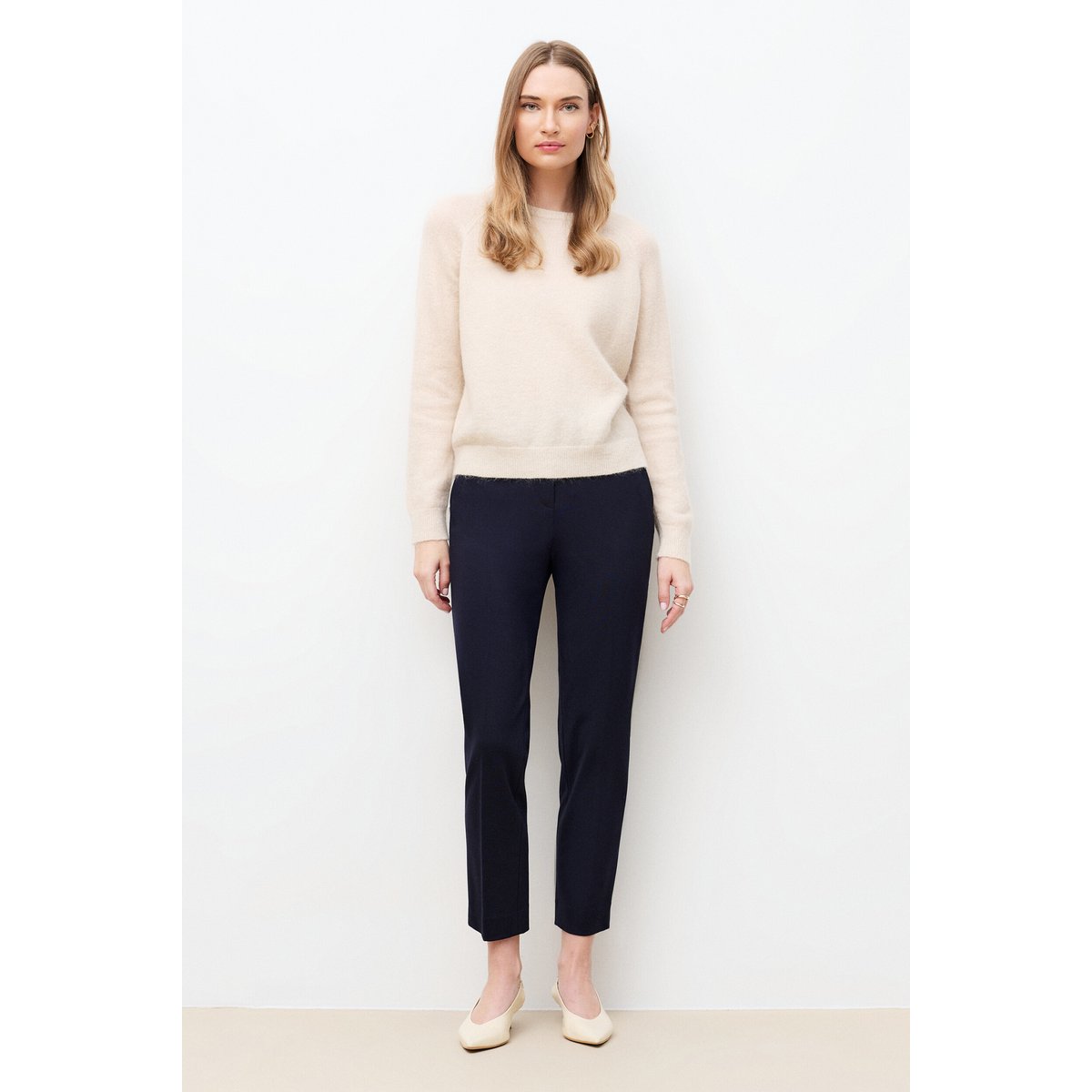 Pull droit col rond MCASSANDRA ecru, CAROLL