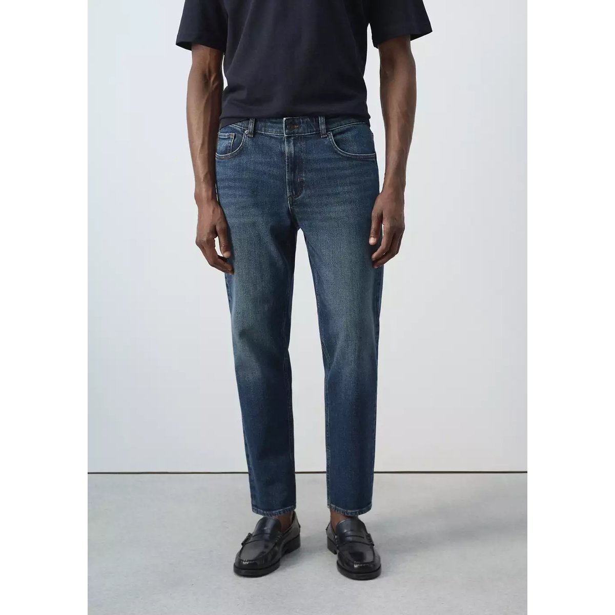 Jean Jan slim fit bleu foncé, MANGO MAN