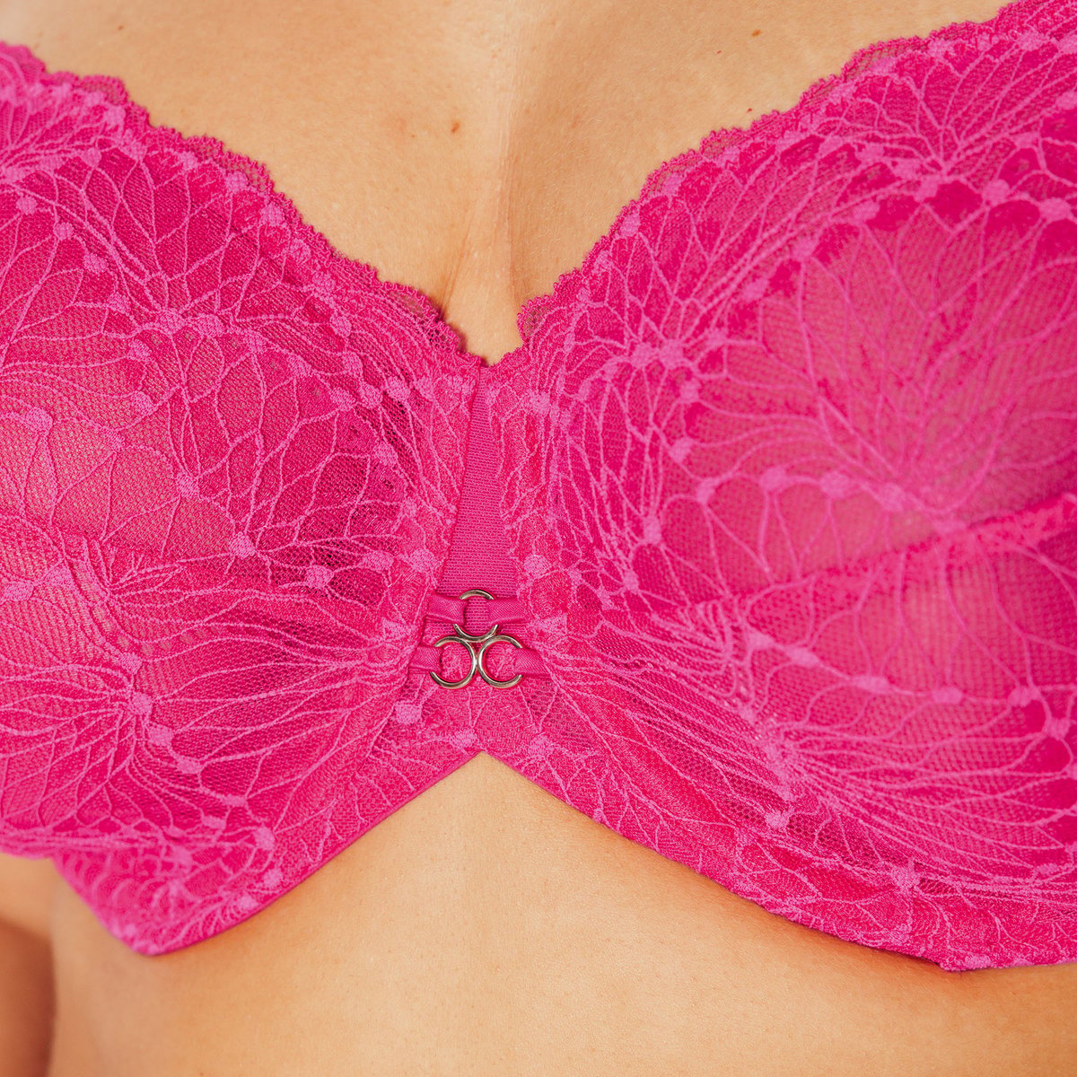 Soutien-gorge corbeille HERMINE+ fuchsia, ROUGEGORGE LINGERIE