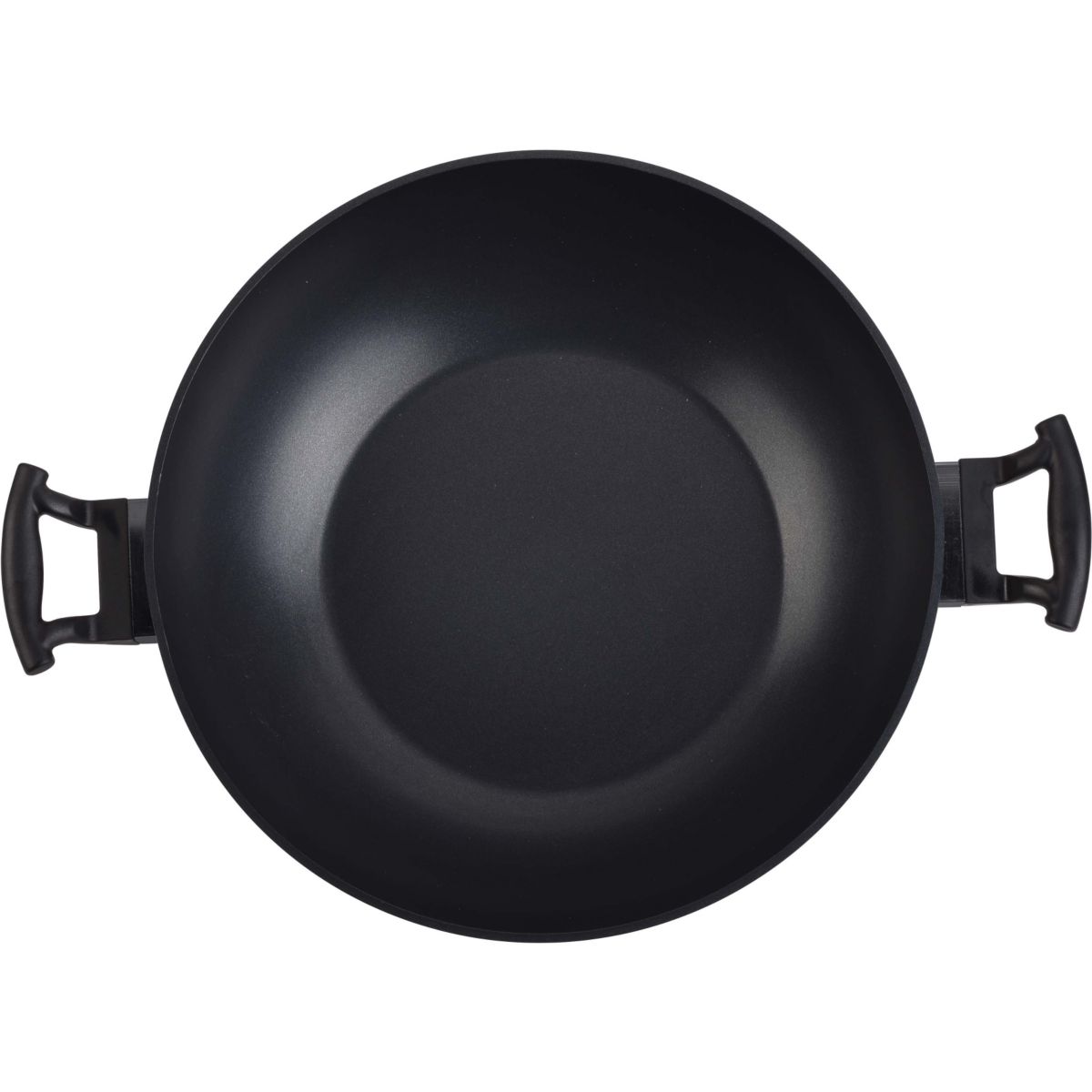 Wok Aluminium forgé Noir diam32cm noir, ESSENTIEL B