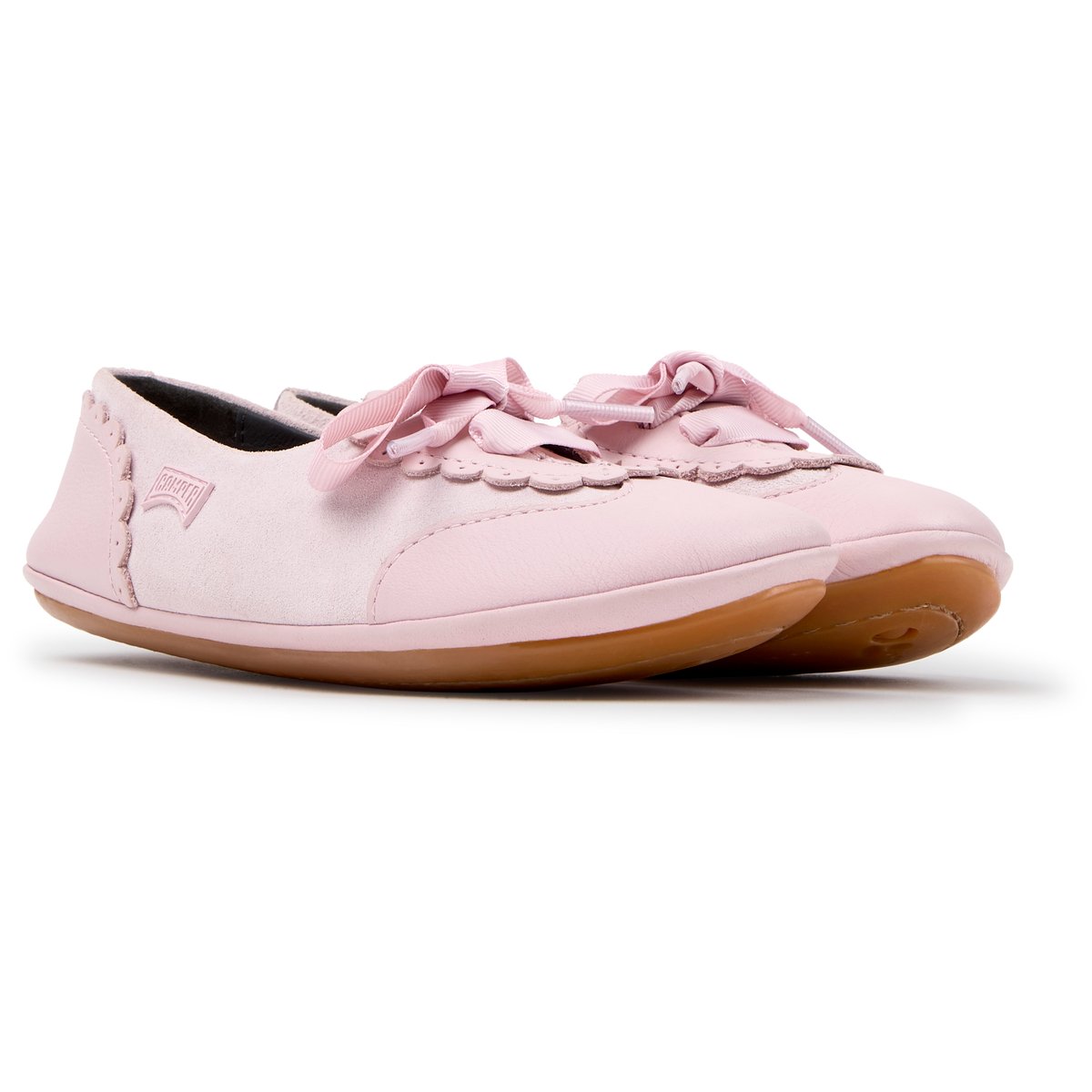 Ballerines Right Smooth Leather rose pastel 002, CAMPER