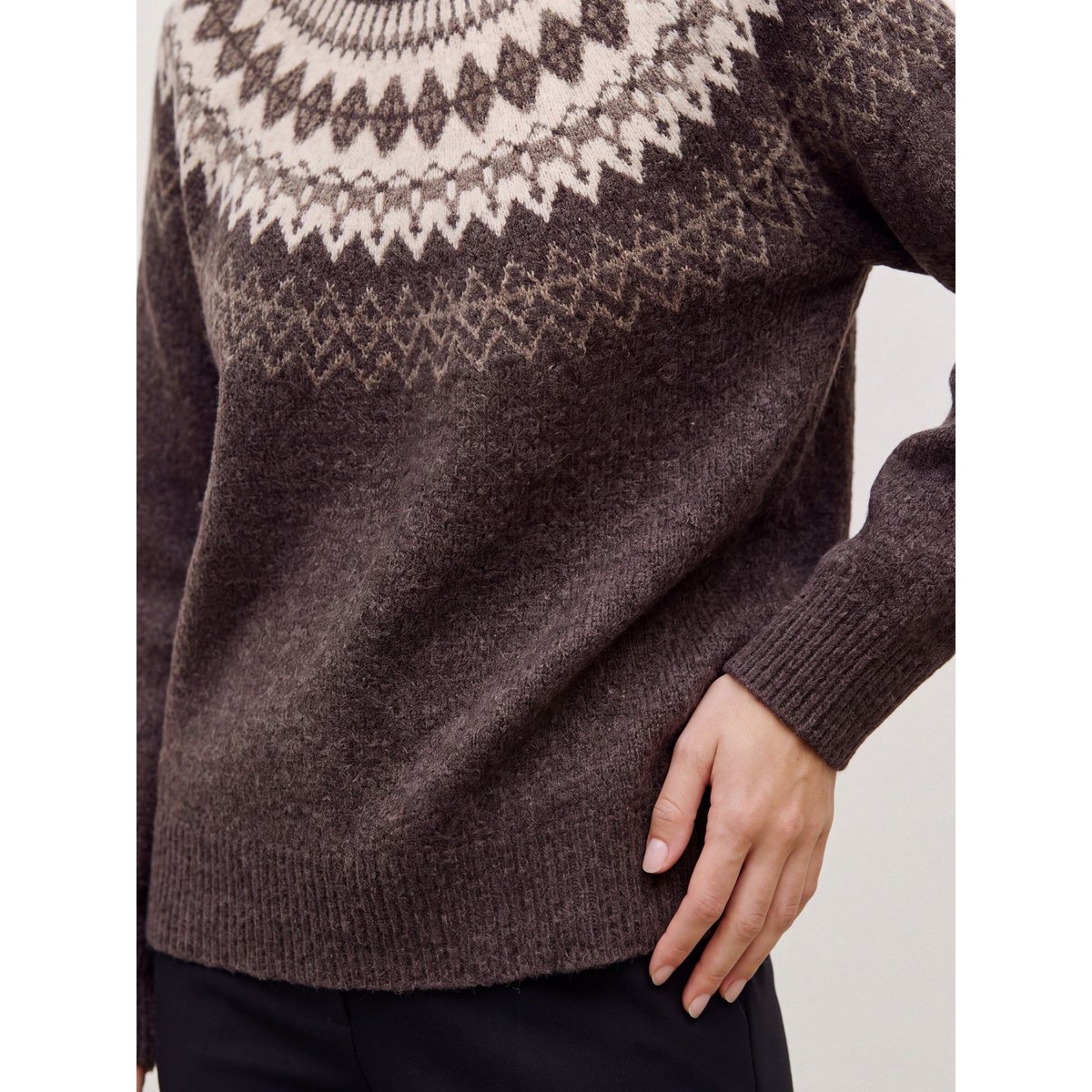 Pull En Maille marron - chocolate torte 1, VERO MODA