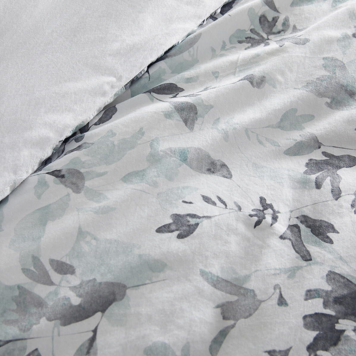 Celadona Cotton Percale & Lyocell Duvet Cover white/pale green/blue, AM.PM