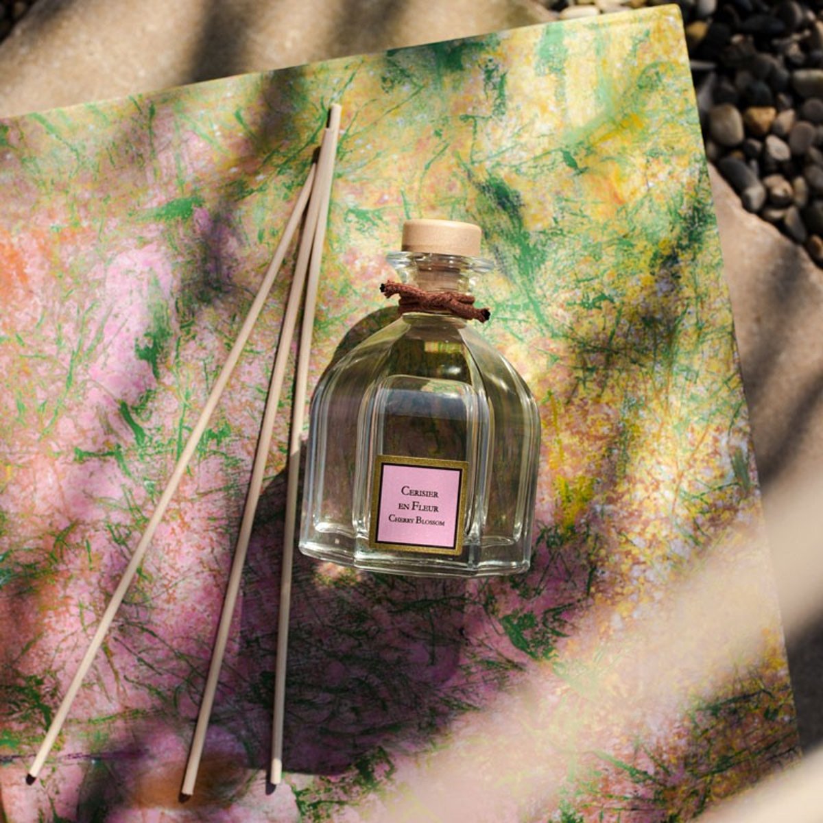 Diffuseur de parfum CERISIER EN FLEUR blanc, COLLINES DE PROVENCE