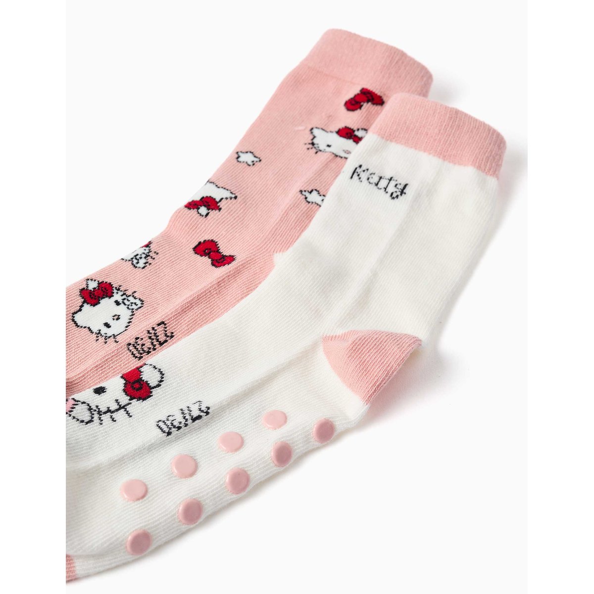 Lot de 2 chaussettes antidérapantes avec imprimés Hello Kitty multicolore, ZIPPY