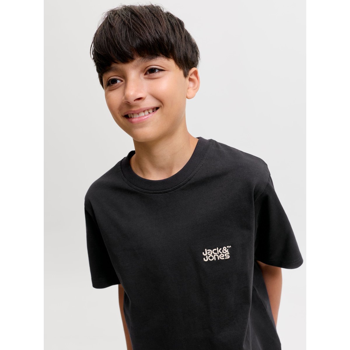 T-Shirt noire - black, JACK & JONES JUNIOR