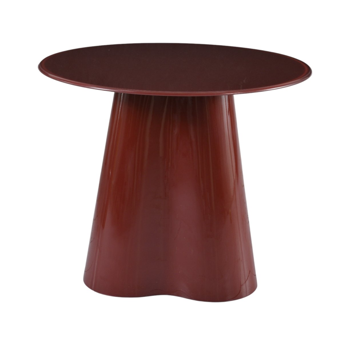 Table basse D60 en verre  mat bordeaux, ZAGO