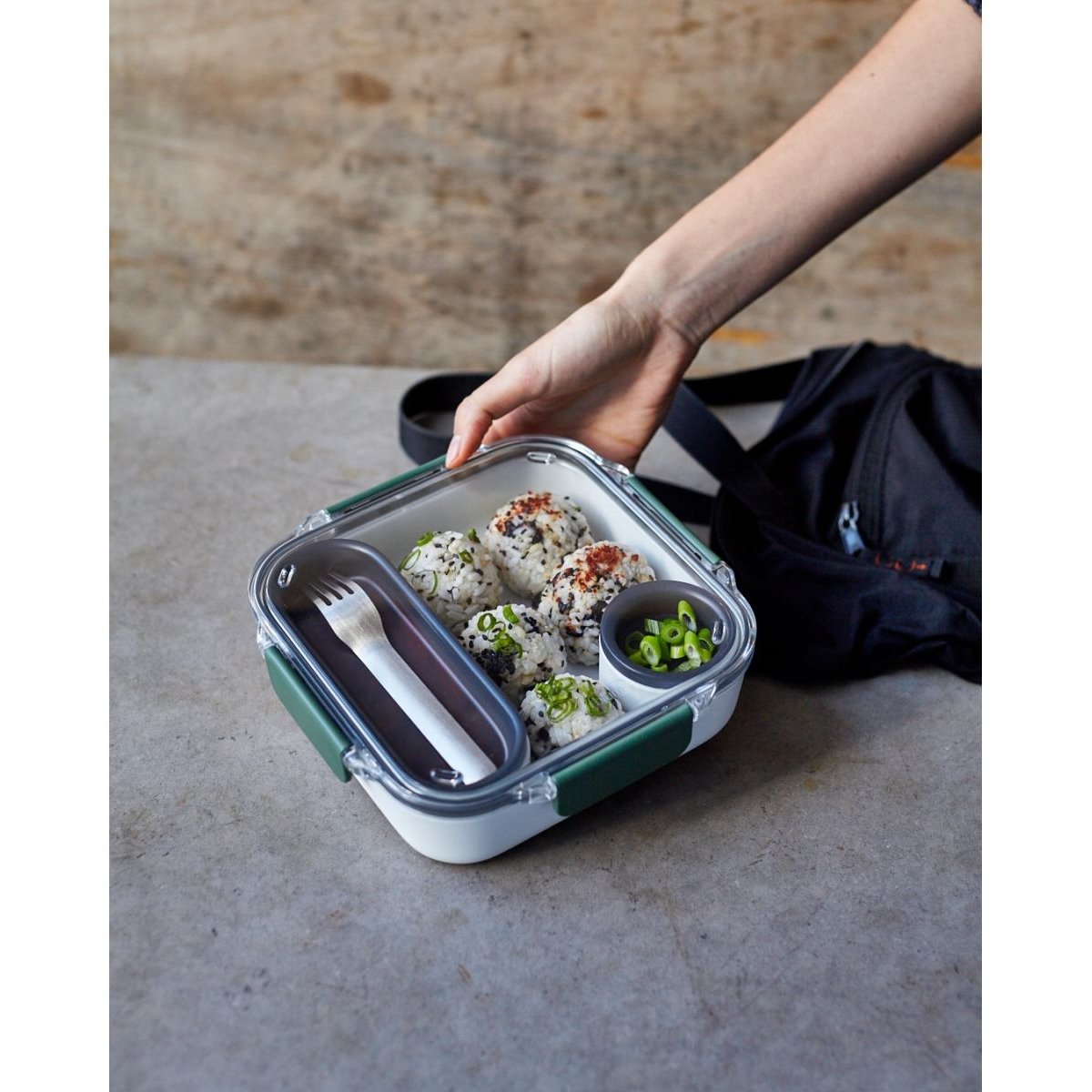Lunch box original océan bleu 1000 ml couleur unique, BLACK + BLUM