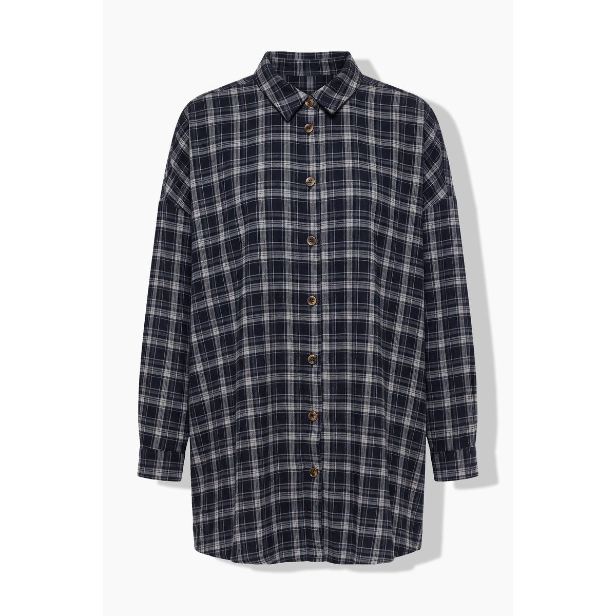 Chemise à carreaux, coupe oversize bleu nuit, STUDIO UNTOLD