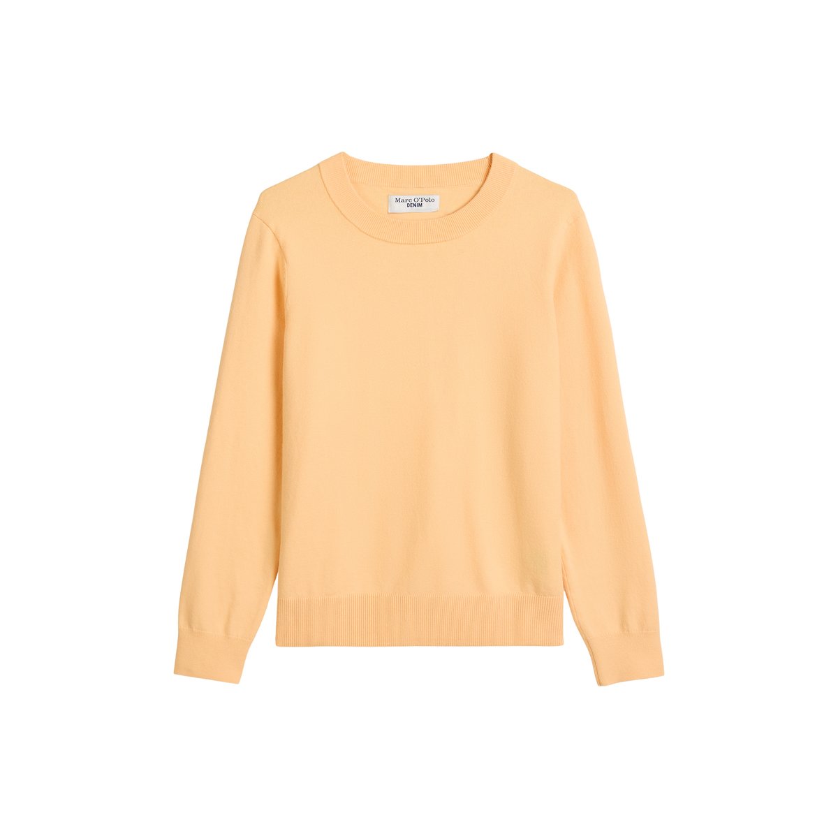 Pull-over regular en Soft Cotton Stretch orange, MARC O’POLO DENIM