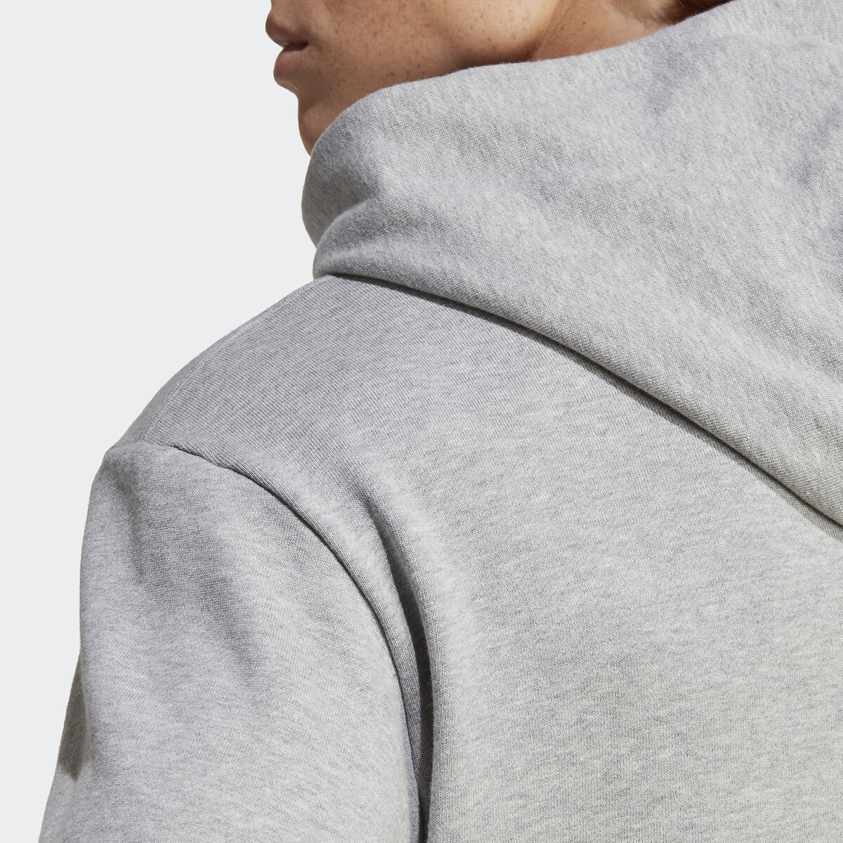 Sweat à capuche en molleton Essentials gris chiné, ADIDAS SPORTSWEAR