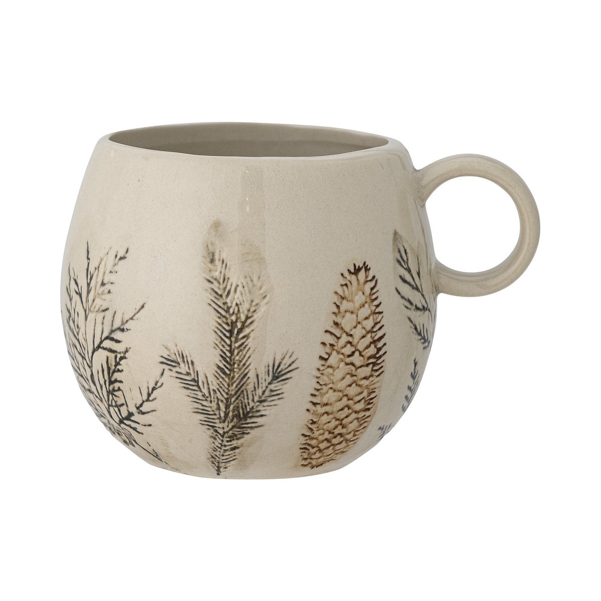 Mug en grès HOLLIE beige, BLOOMINGVILLE