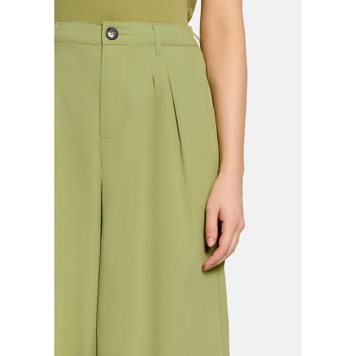 Pantalon casual à pinces mosstone, CARTOON