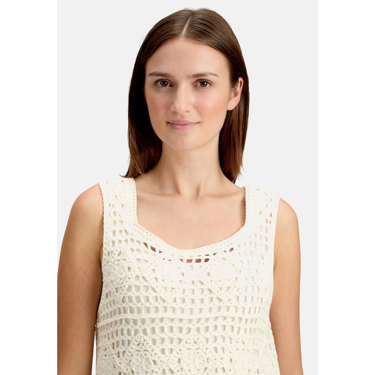 Top en maille à motif ajouré arctic wolf, BETTY & CO