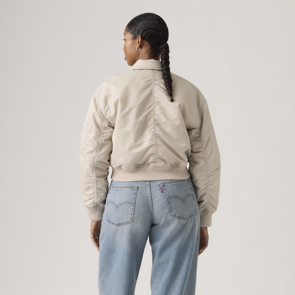 Blouson d’aviateur Crop Bowie gris - chateau gray, LEVI'S