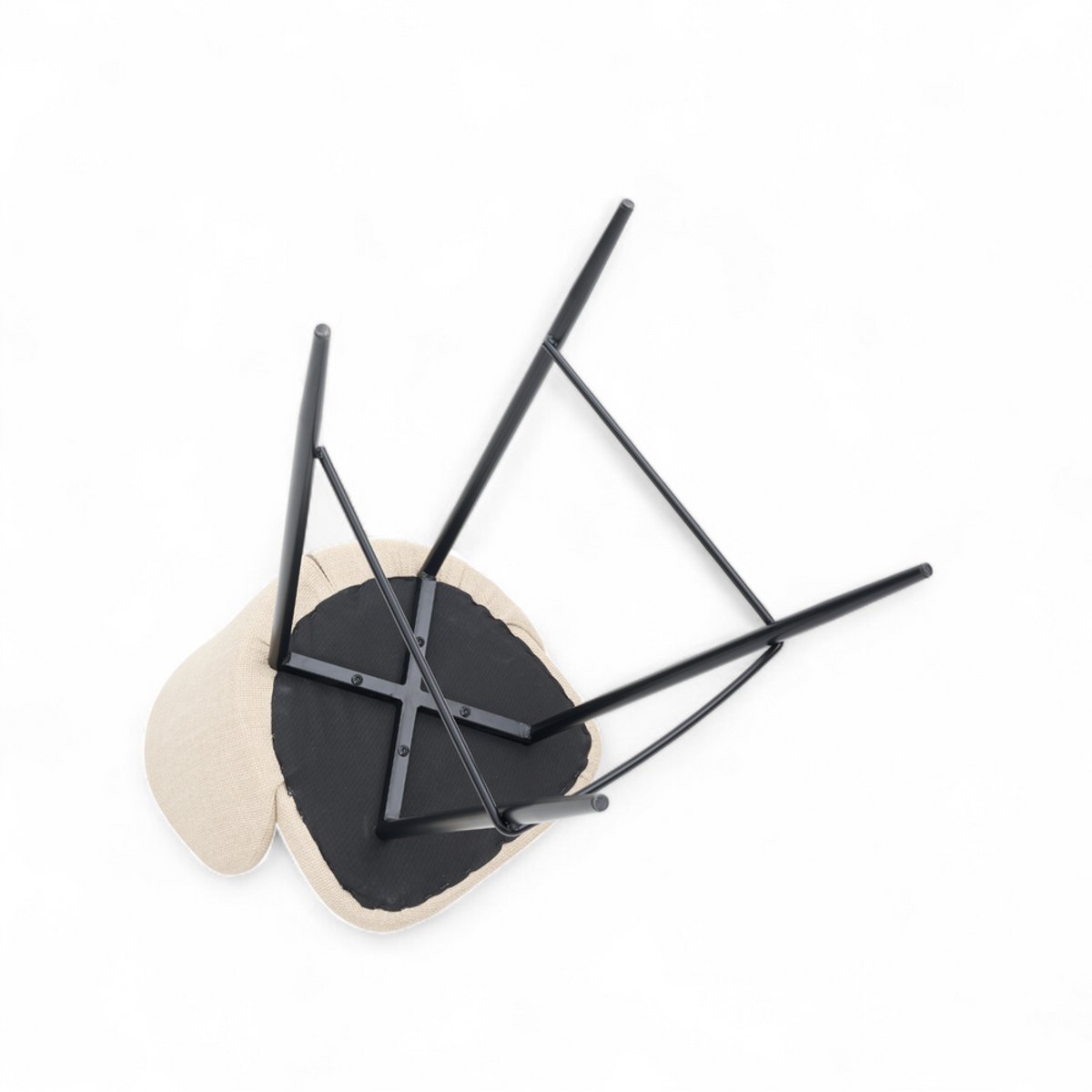 Chaise snack tissu ecru, ZAGO