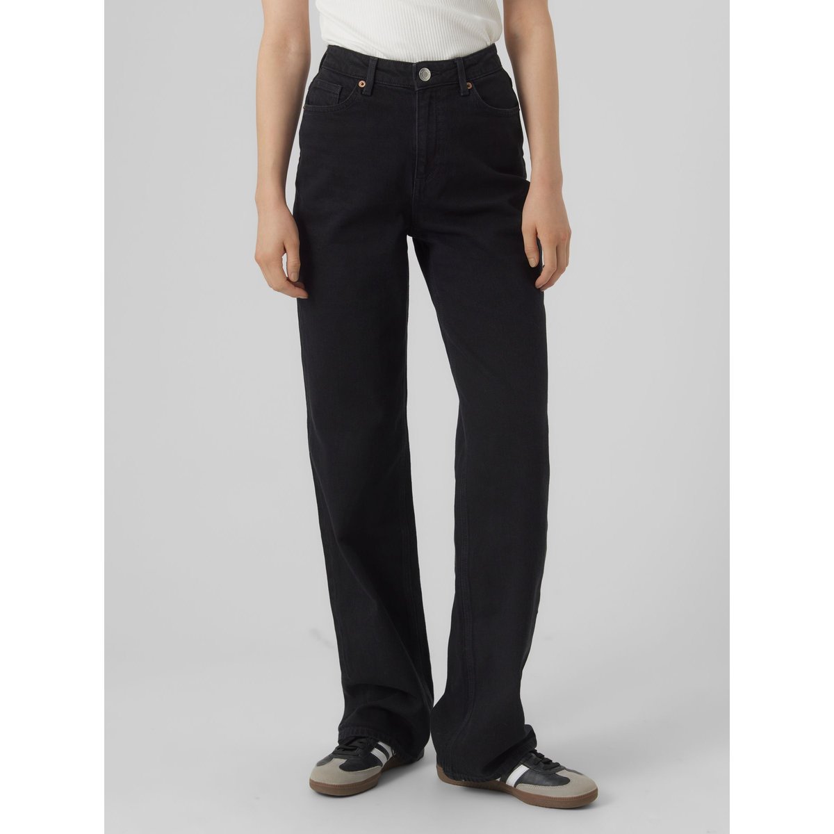 Jean À Coupe Large black, VERO MODA