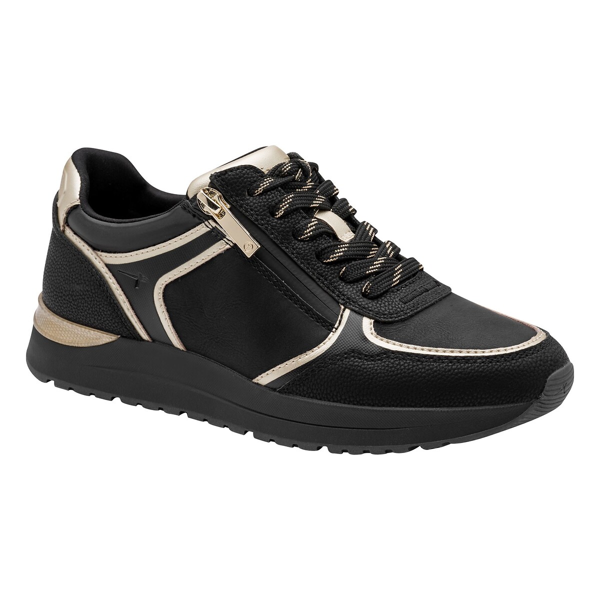 Zip-Up Trainers black, TAMARIS