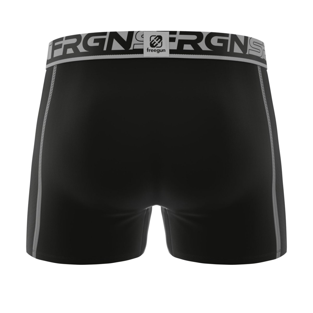 Lot De 3 Boxers Sport noir/girs/bleu foncé/jaune/kaki/orange, FREEGUN