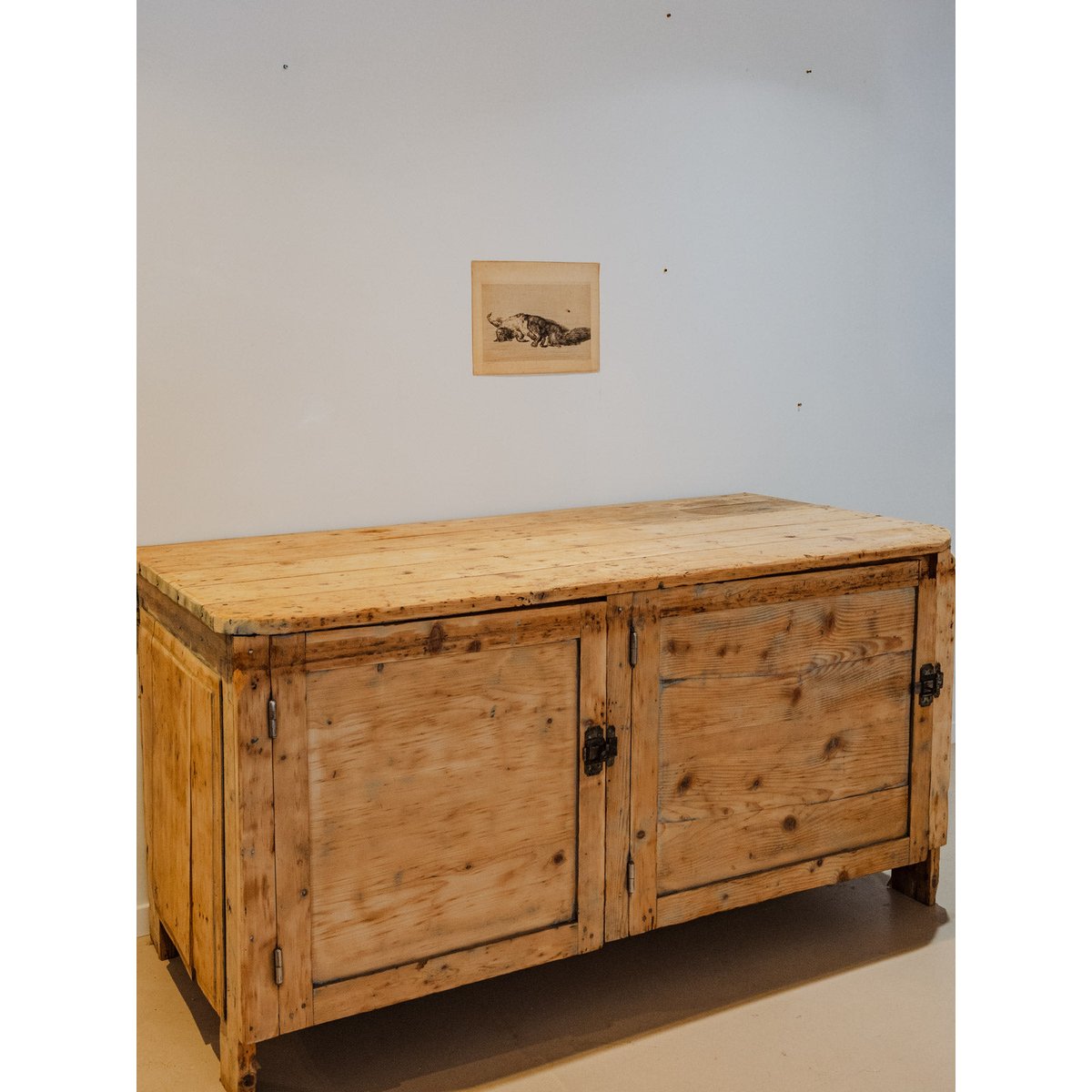 Grand meuble de métier en bois Fernand N°312 - Bon état bois clair, DEBONGOUT