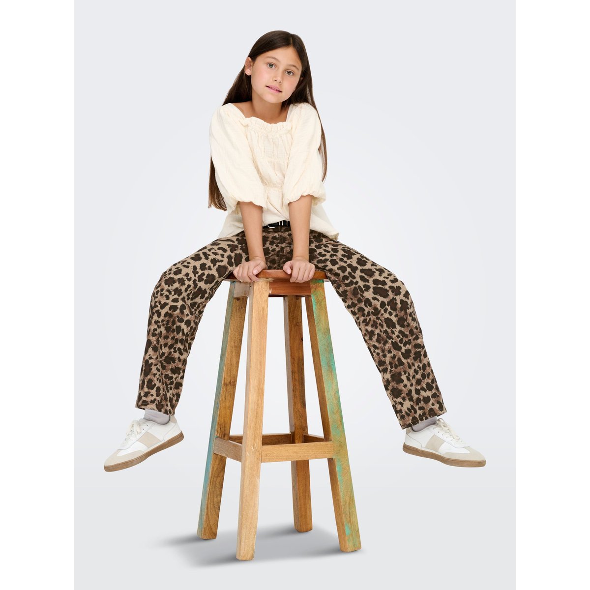 Pantalon À Jambe Large light taupe, KIDS ONLY